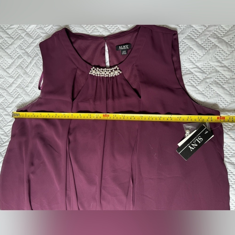 SLNY Fashions New York Formalwear Mother of Bride Gala Prom Plus Size 22 Dress - Picture 3 of 10